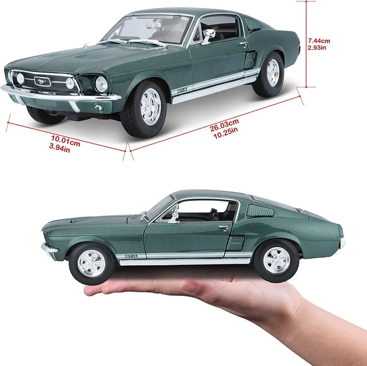 Auto Coleccionable 1:18 1967 Ford Mustang Gta Fastback